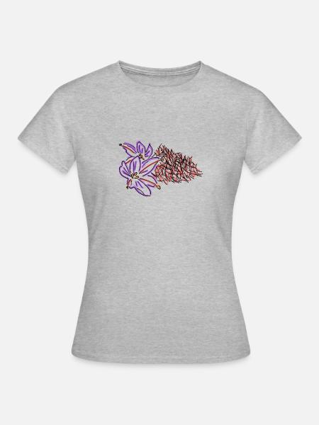 Safran - Frauen T-Shirt - Grau meliert