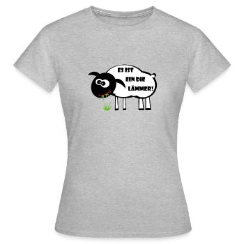 It's a dilemma! Lamb gift idea - Women's T-Shirt - heather grey - Front - AI Model Female 172 dark (172cm)
