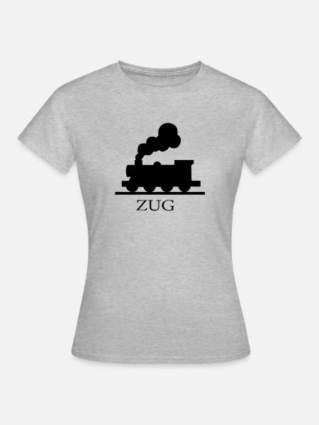 Zug - Frauen T-Shirt - Grau meliert