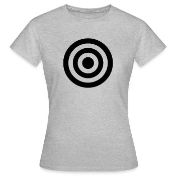 Treffer - Frauen T-Shirt - Grau meliert - Vorne - AI Model Female 172 dark (172cm)