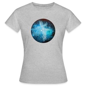 Sternzeichen Stier - Frauen T-Shirt - Grau meliert - Vorne - AI Model Female 172 dark (172cm)