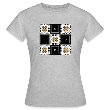 abstraction - T-shirt Femme - gris chiné - Devant - AI Model Female 172 dark (172cm)