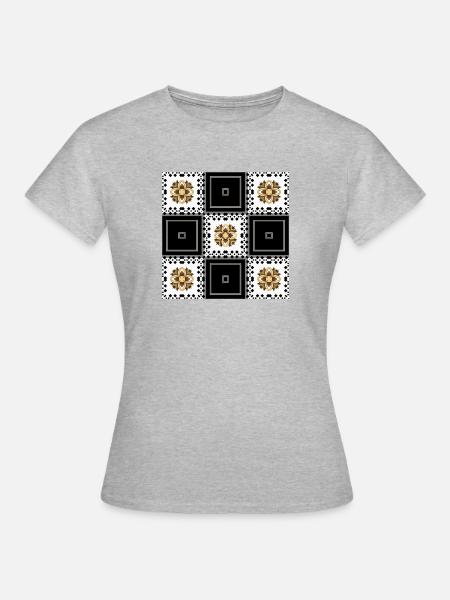 Abstraktion - Frauen T-Shirt - Grau meliert