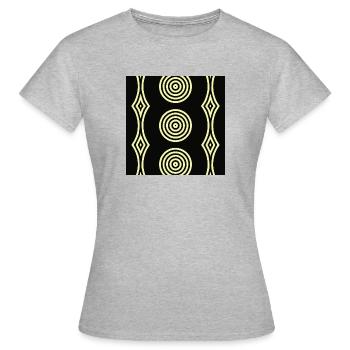 abstraction - T-shirt Femme - gris chiné - Devant - AI Model Female 172 dark (172cm)