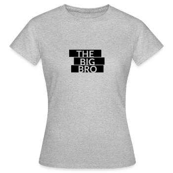 The Big Bro lettering - Women's T-Shirt - heather grey - Front - AI Model Female 172 dark (172cm)