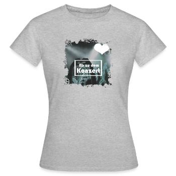concert - Women's T-Shirt - heather grey - Front - AI Model Female 172 dark (172cm)
