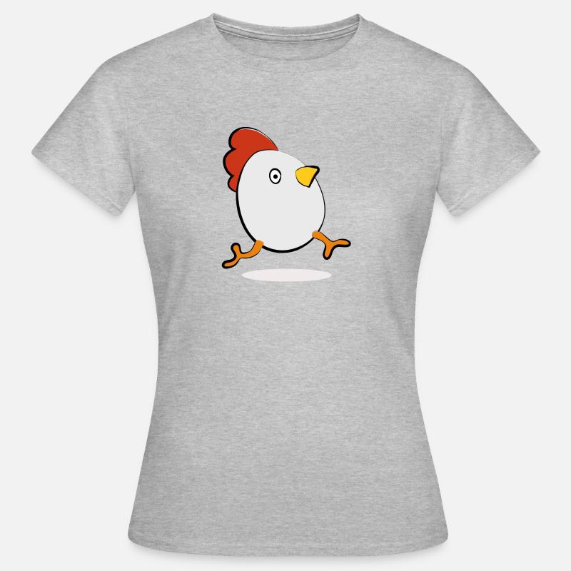 Eggs chicken - Women's T-Shirt - heather grey