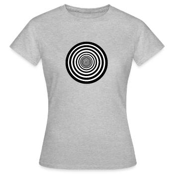 cercles - T-shirt Femme - gris chiné - Devant - AI Model Female 172 dark (172cm)