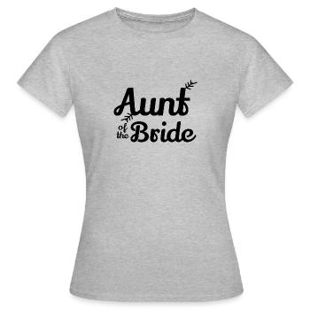 Bachelorette Fête Tante de la mariée - Idée cadeau - T-shirt Femme - gris chiné - Devant - AI Model Female 172 dark (172cm)