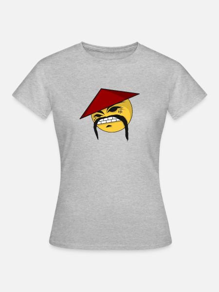 Chinese - Frauen T-Shirt - Grau meliert