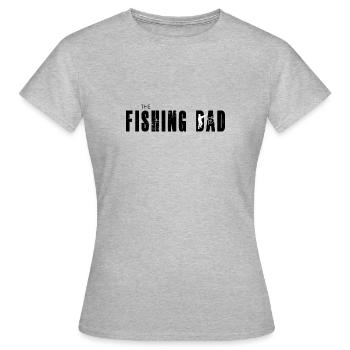 the fishing dad the walking design - Frauen T-Shirt - Grau meliert - Vorne - AI Model Female 172 dark (172cm)