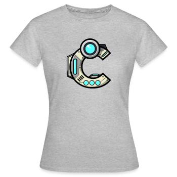 Buchstabe C Geschenk Vorname Name Geburtstag idee - Frauen T-Shirt - Grau meliert - Vorne - AI Model Female 172 dark (172cm)