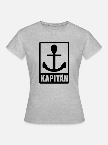 kapitaen_f1 - Frauen T-Shirt - Grau meliert