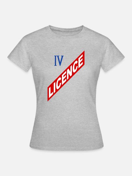 Lizenz 4 - Frauen T-Shirt - Grau meliert