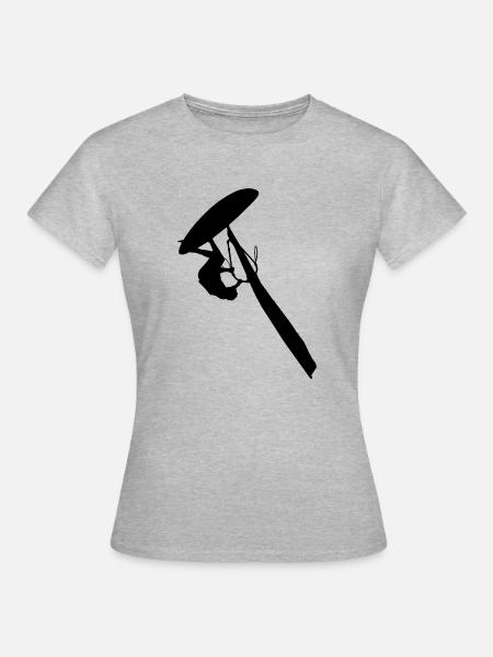 Windsurfer 2 - Frauen T-Shirt - Grau meliert