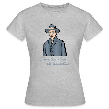 fernando pessoa poet - Frauen T-Shirt - Grau meliert - Vorne - AI Model Female 172 dark (172cm)