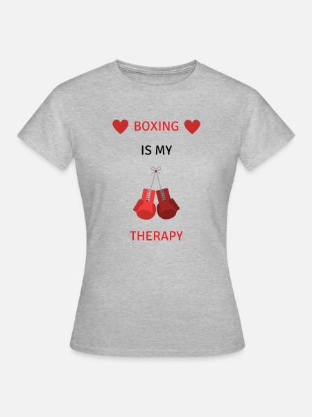 Boxing - Frauen T-Shirt - Grau meliert