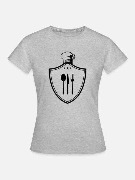 koch symbol wappen - Frauen T-Shirt - Grau meliert