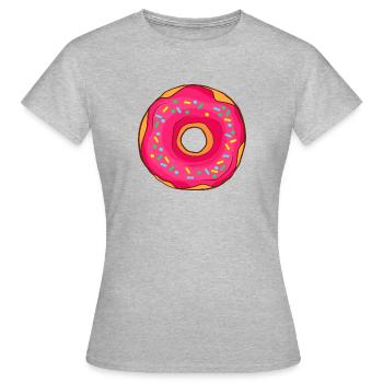 Donuts Confiserie Cookie Tart Cake Pies - Women's T-Shirt - heather grey - Front - AI Model Female 172 dark (172cm)