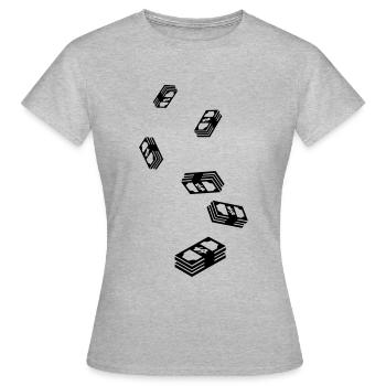 Monnaie Monnaie Silhouette - T-shirt Femme - gris chiné - Devant - AI Model Female 172 dark (172cm)