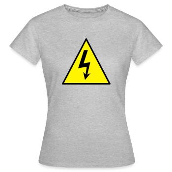 Sous tension - T-shirt Femme - gris chiné - Devant - AI Model Female 172 dark (172cm)
