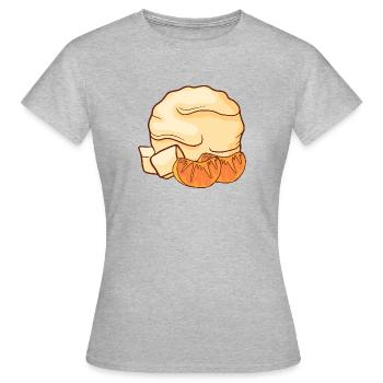 Crème glacée mandarine crème glacée crème glacée crème glacée crème glacée - T-shirt Femme - gris chiné - Devant - AI Model Female 172 dark (172cm)