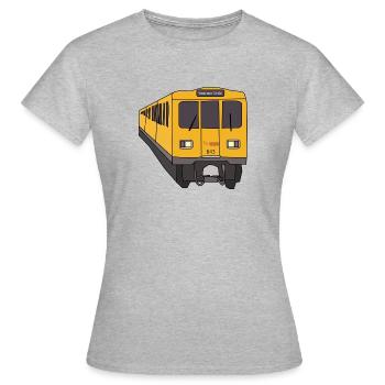 Berlin - T-shirt Femme - gris chiné - Devant - AI Model Female 172 dark (172cm)