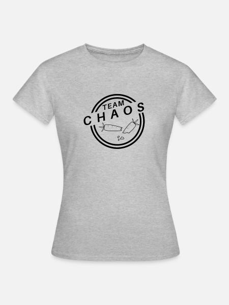 Team Chaos - Frauen T-Shirt - Grau meliert