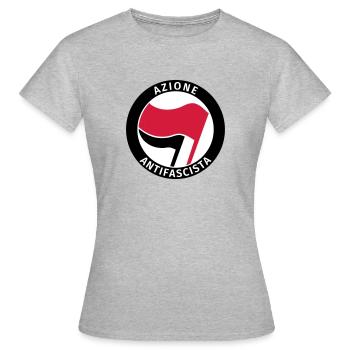 Azione Antifascista Antifa Italy - Women's T-Shirt - heather grey - Front - AI Model Female 172 dark (172cm)