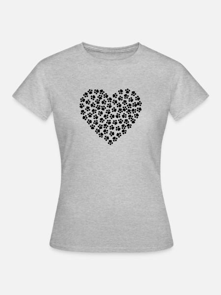 Dog love - Women's T-Shirt - heather grey