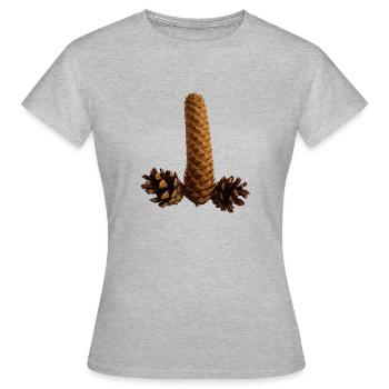 robinet - T-shirt Femme - gris chiné - Devant - AI Model Female 172 dark (172cm)