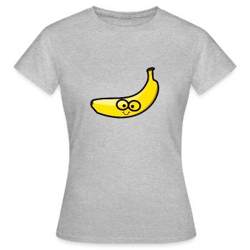 Heureux - T-shirt Femme - gris chiné - Devant - AI Model Female 172 dark (172cm)