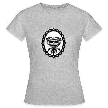 Crâne Crâne Hardrock - T-shirt Femme - gris chiné - Devant - AI Model Female 172 dark (172cm)