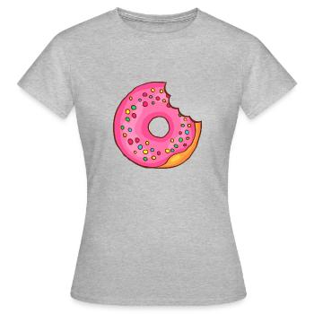 Donuts Confiserie Cookie Tart Cake Pies - Women's T-Shirt - heather grey - Front - AI Model Female 172 dark (172cm)