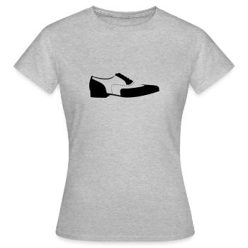 Herrenschuh / dixie shoe (1c) - Frauen T-Shirt - Grau meliert - Vorne - AI Model Female 172 dark (172cm)