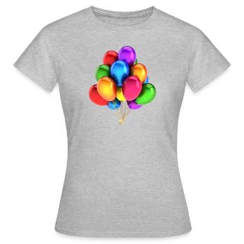 Un bouquet de ballons - T-shirt Femme - gris chiné - Devant - AI Model Female 172 dark (172cm)