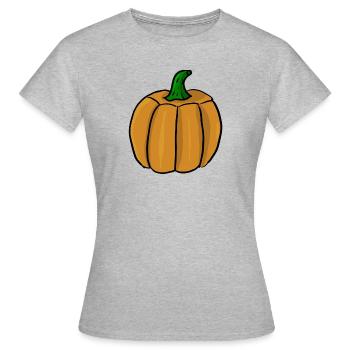 Citrouille - T-shirt Femme - gris chiné - Devant - AI Model Female 172 dark (172cm)