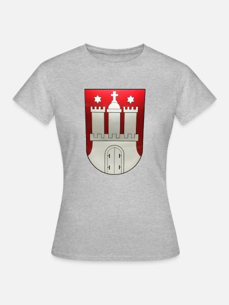 Hamburg - Frauen T-Shirt - Grau meliert