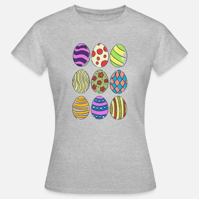 Easter eggs - Women's T-Shirt - heather grey