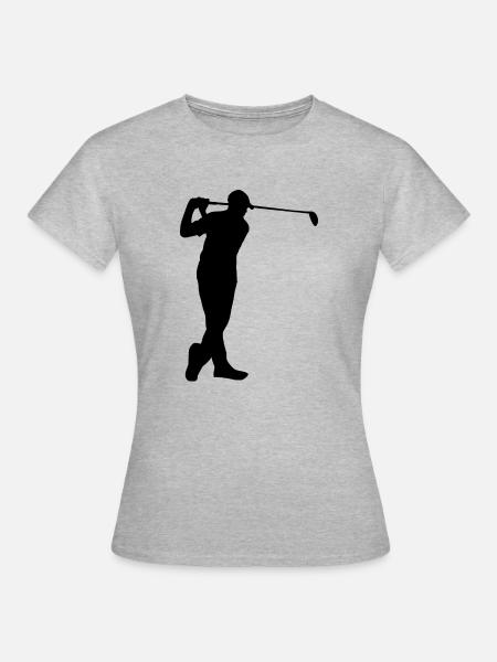 Joueur de golf - T-shirt Femme - gris chiné