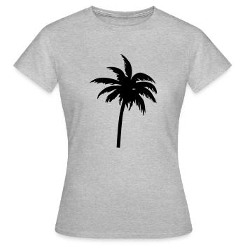 Palm - T-shirt Femme - gris chiné - Devant - AI Model Female 172 dark (172cm)