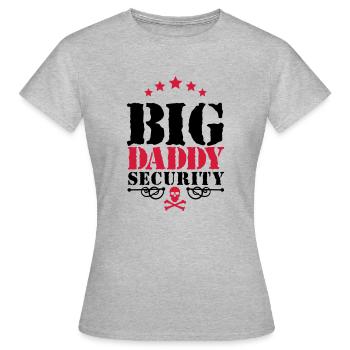 Big Daddy Security - Frauen T-Shirt - Grau meliert - Vorne - AI Model Female 172 dark (172cm)