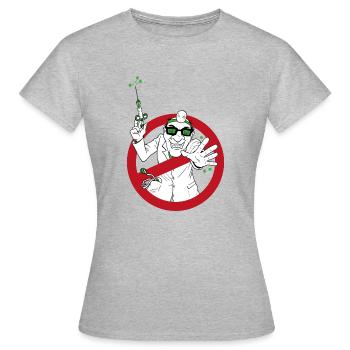 Keine Impfung bitte - Frauen T-Shirt - Grau meliert - Vorne - AI Model Female 172 dark (172cm)