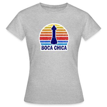 Boca Chica T Shirt SpaceX Spaceport Starship - Women's T-Shirt - heather grey - Front - AI Model Female 172 dark (172cm)