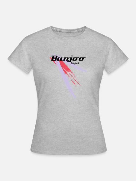 Banjoo Original colour - Frauen T-Shirt - Grau meliert
