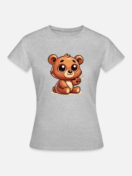 Bär - Frauen T-Shirt - Grau meliert