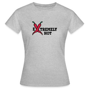 scharf - Frauen T-Shirt - Grau meliert - Vorne - AI Model Female 172 dark (172cm)