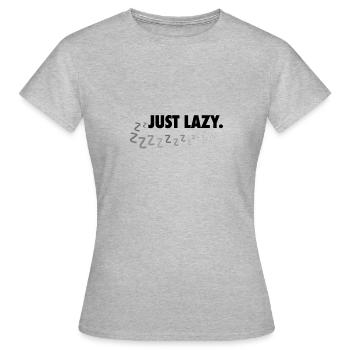 Juste paresseux - T-shirt Femme - gris chiné - Devant - AI Model Female 172 dark (172cm)