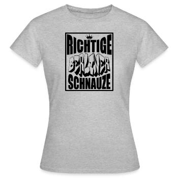 Berlin Souvenir Touristen Hauptstadt Metropole BLN - Frauen T-Shirt - Grau meliert - Vorne - AI Model Female 172 dark (172cm)