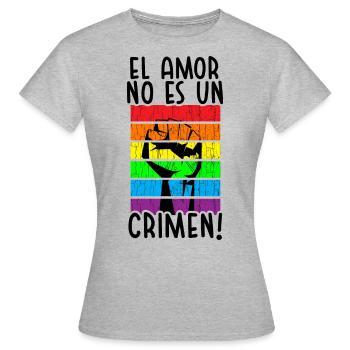 Journée mondiale des réfugiés Droits de l'homme Lutte contre le racisme E. - T-shirt Femme - gris chiné - Devant - AI Model Female 172 dark (172cm)